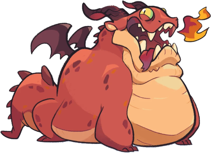Fat Dragon breathes a little flame